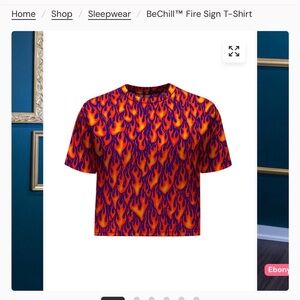 Flame Pajama Top